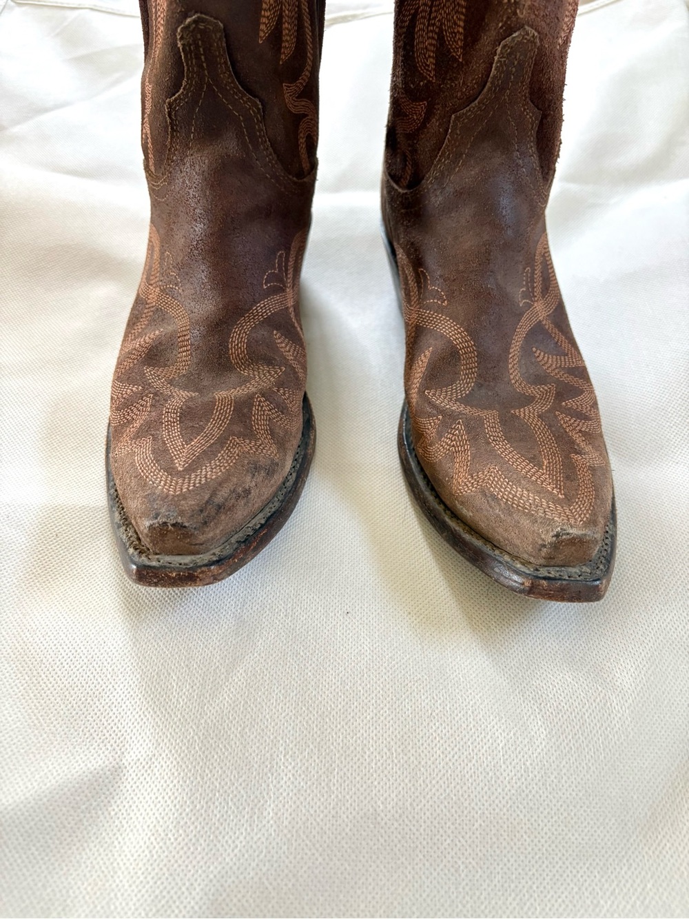 1883 Lucchese Chocolate Wax Comanche Ladies Western Boots size 5.5 - Picture 8 of 11